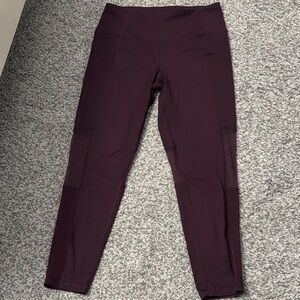 Dark Purple High-Waisted Leggings